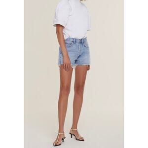 Agolde Parker Vintage Cut Off Jean Shorts Button Fly Encore Medium Wash 30